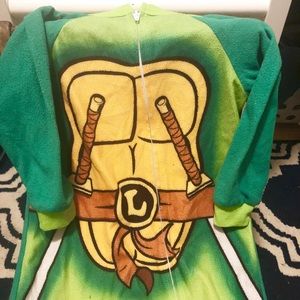 Nickelodeon Pajamas - 3T Ninja Turtle Leonardo Fleece Onesie PJ Nickelodeon Pajamas - 3T Ninja Turtle Leonardo Fleece Onesie PJ